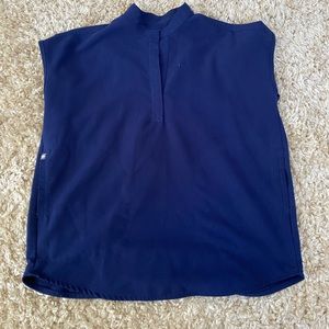 FIGS Rafella Scrub Top Navy